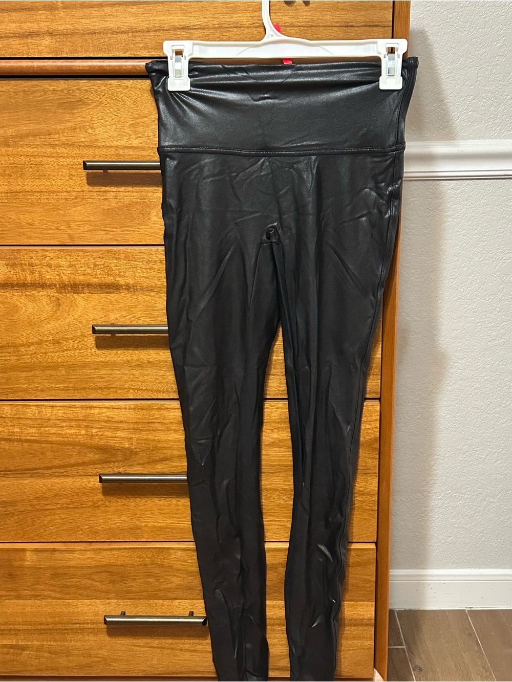 Black Faux Leather Leggings
